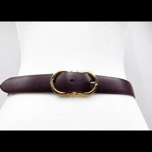 Salvatore Ferragamo Gancini 1” Buckle Belt